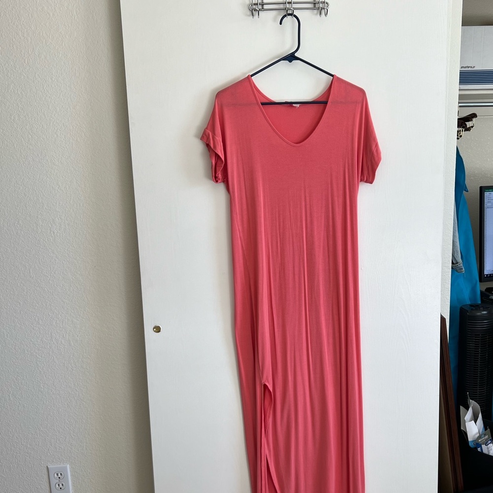 Set Yourself Free Peach Maxi Dress - Small